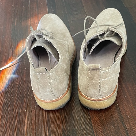Banana Republic Jennings genuine Italian leather tan suede Otholite oxfords 9.5